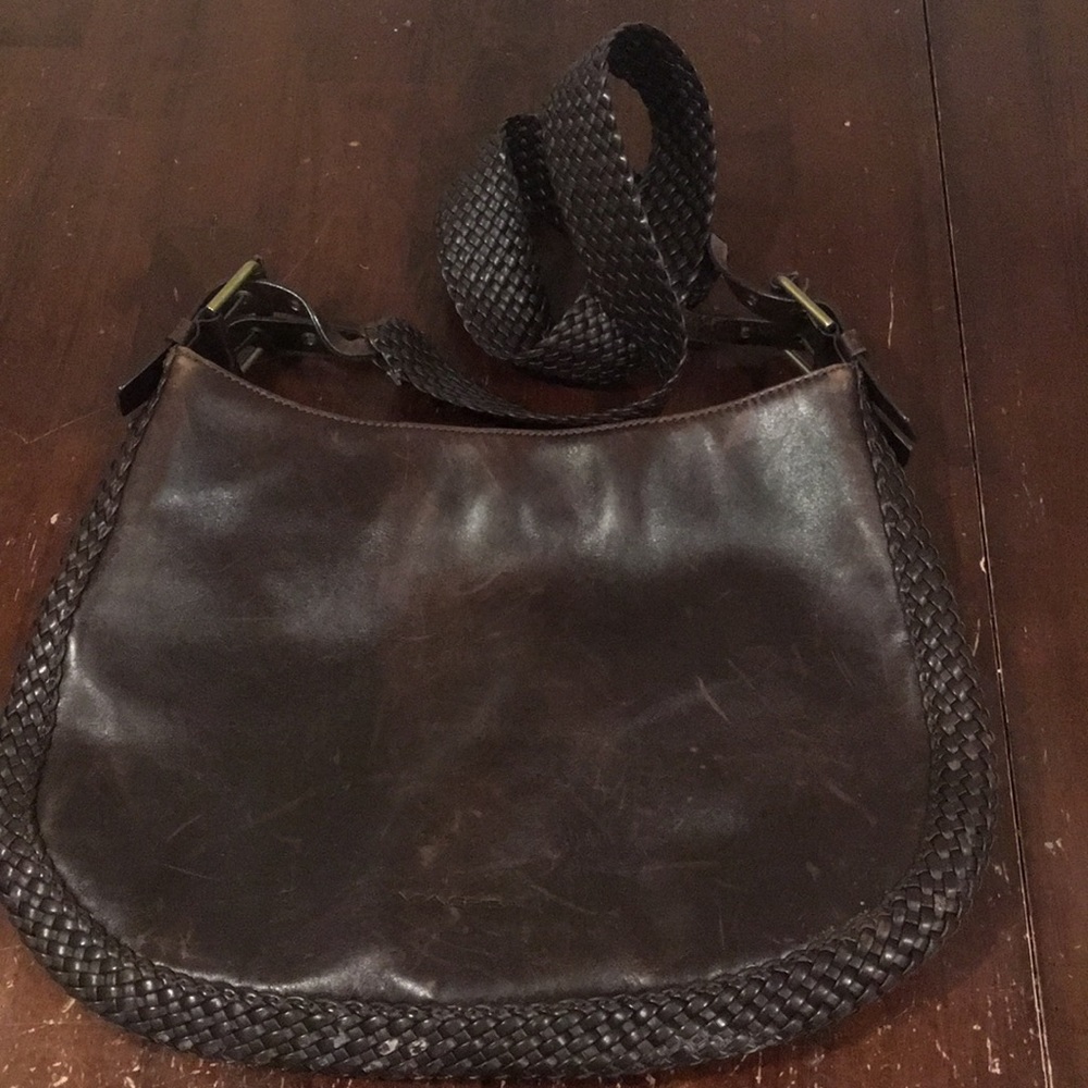 Via Spega Chocolate Brown Leather Crossbody Bag